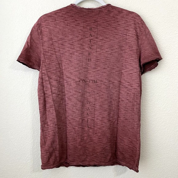 Buffalo David Bitton Shirt Small Cotton Red Graphic Short Sleeve Tee L4 - Picture 2 of 8